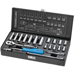 Socket Sets; Set Type: Ratchet & Socket Set; Measurement Type: Fractional Inch; Drive Size: 1/4; Minimum Size (Inch): 1/4