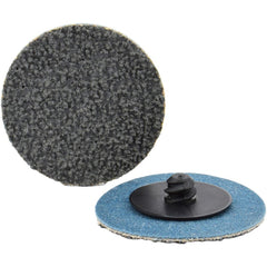 Quick-Change Disc: Type R, 2" Dia, 180 Grit, Silicon Carbide, Coated