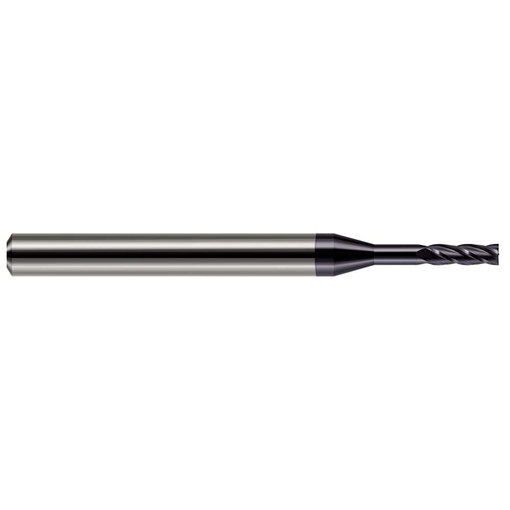 Square End Mill: 0.0250" Dia, 0.0750" LOC, 4 Flute, Solid Carbide