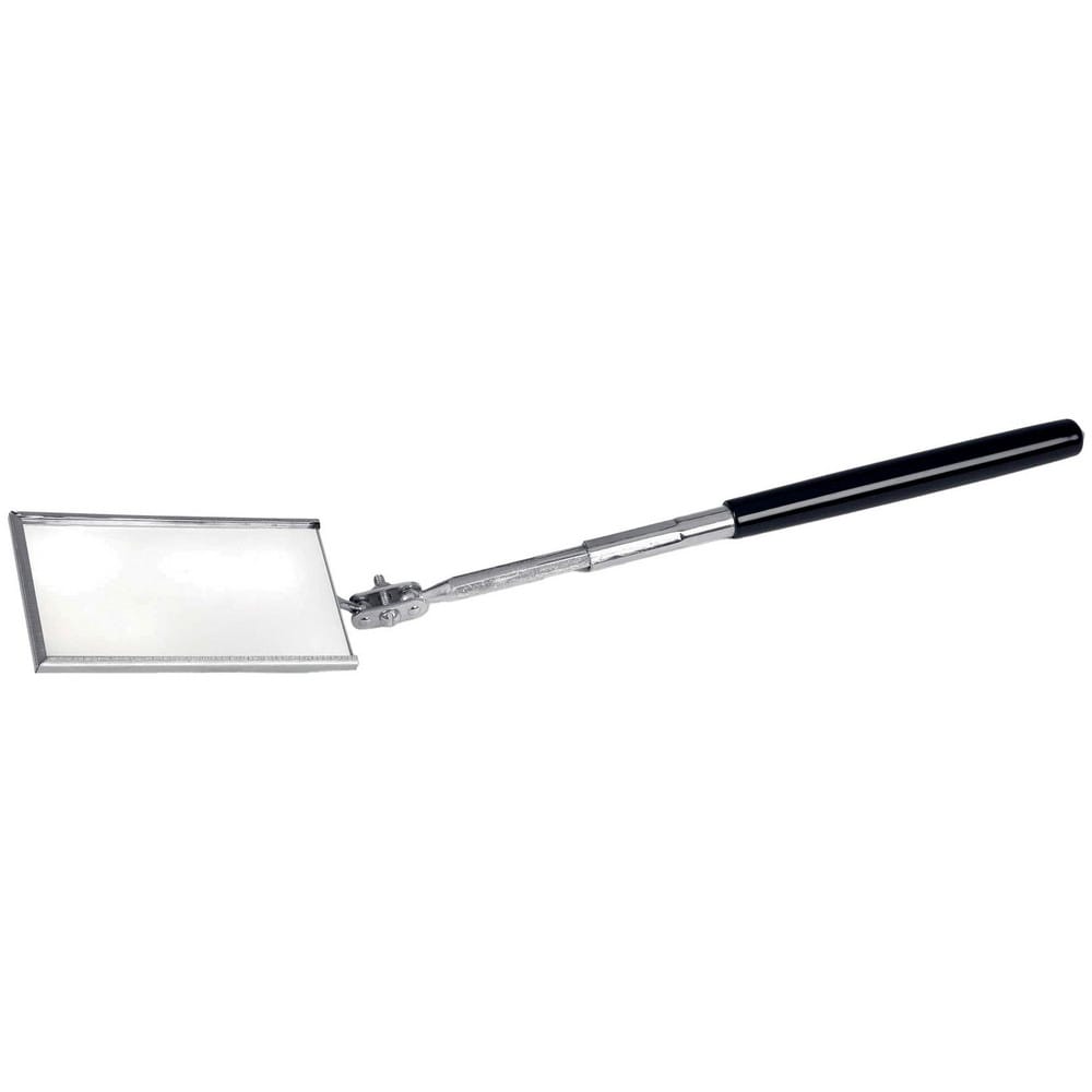 Inspection Mirrors; Mirror Type: Telescoping Inspection Mirror; Mirror Shape: Rectangular; Handle Type: Telescoping; Swivel Type: Ball Joint; Mirror Material: Glass; Handle Material: Vinyl, Nylon; Extended Length (Inch): 15-1/4