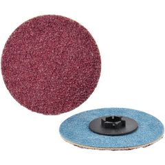 Quick-Change Disc: Type P, 2" Dia, 80 Grit, Aluminum Oxide, Coated