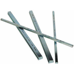 Key Stock; Key Stock Type: Step; Material: Low-Carbon Steel; Width (Inch): 5/8; Height (Inch): 9/16; Finish: Zinc; Length (Inch): 12; Hardness: Rockwell B80-90