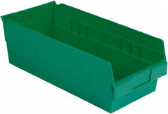 Plastic Hopper Shelf Bin: Green