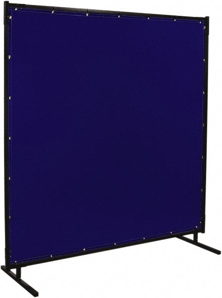 6' Wide x 6' High, 14mm Thickness, Transparent Vinyl Portable Welding Screen