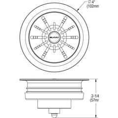 Garbage Disposal Accessories; Type: Disposer Flange; For Use With: Garbage Disposals with 4-1/2" Flange, Select InSinkErator Disposers; Material: Polymer