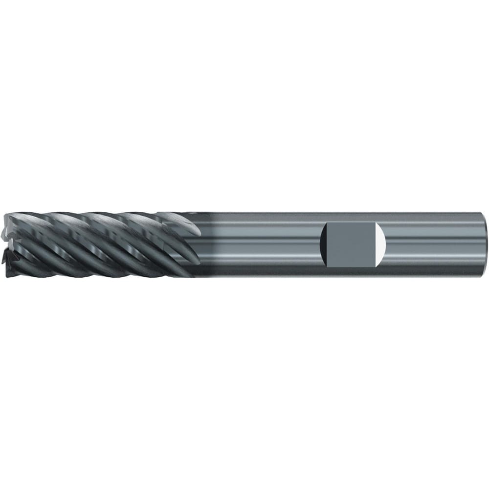 Roughing & Finishing End Mills; Mill Diameter (Fractional Inch): 1/2; Flute Type: Spiral; Number Of Flutes: 7; End Mill Material: Solid Carbide; Length of Cut (Inch): 1; Coating/Finish: AlCr