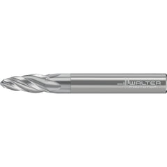 Barrel Cutter End Mills; End Type: Circle Segment Oval Form; Material: Solid Carbide; Taper Angle Per Side: 9.24; Small End Diameter (mm): 6.00; Shank Diameter (mm): 16.0000; Length of Cut (mm): 33.7400; Helix Angle: 30.00