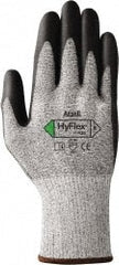 Gloves: HyFlex Foam 11-435, Size Large, ANSI Cut A3, ANSI Puncture 4, Polyurethane, Dyneema