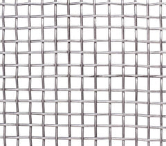 Wire Cloth: 7 Wire Gauge, 0.177" Wire Dia, Stainless Steel