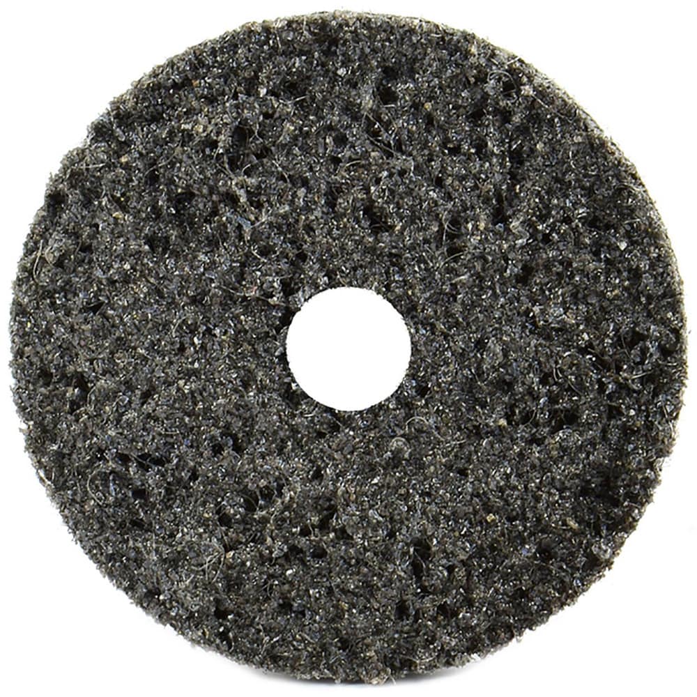 Hook & Loop Disc: 4-1/2" Dia, Non-Woven, Ceramic Blend