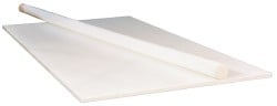 Plastic Rod: ETFE, 4' Long, 1-1/4" Dia, Natural