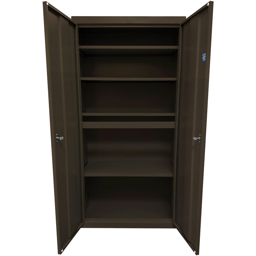 Steel Steel Storage Cabinet Cabinet: 30" Wide, 18" Deep, 72" High