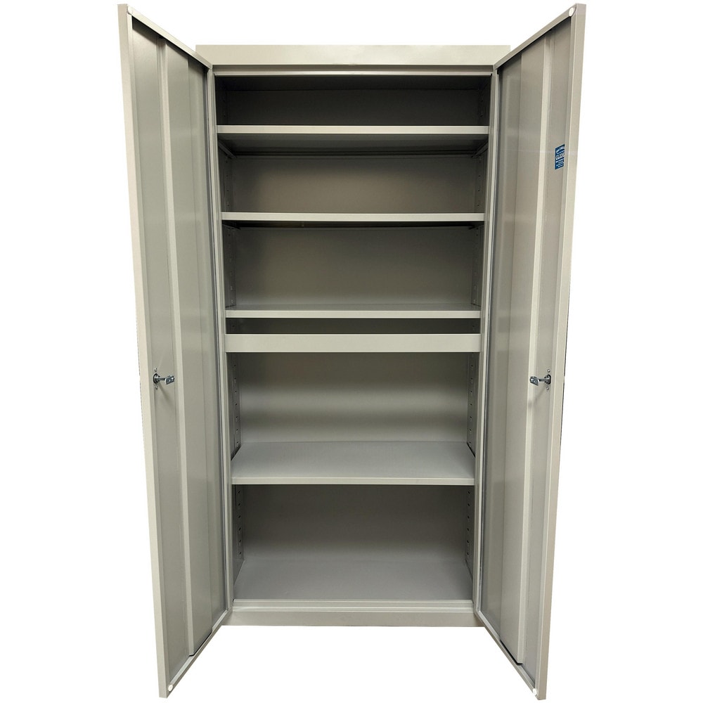 Steel Steel Storage Cabinet Cabinet: 36" Wide, 18" Deep, 78" High