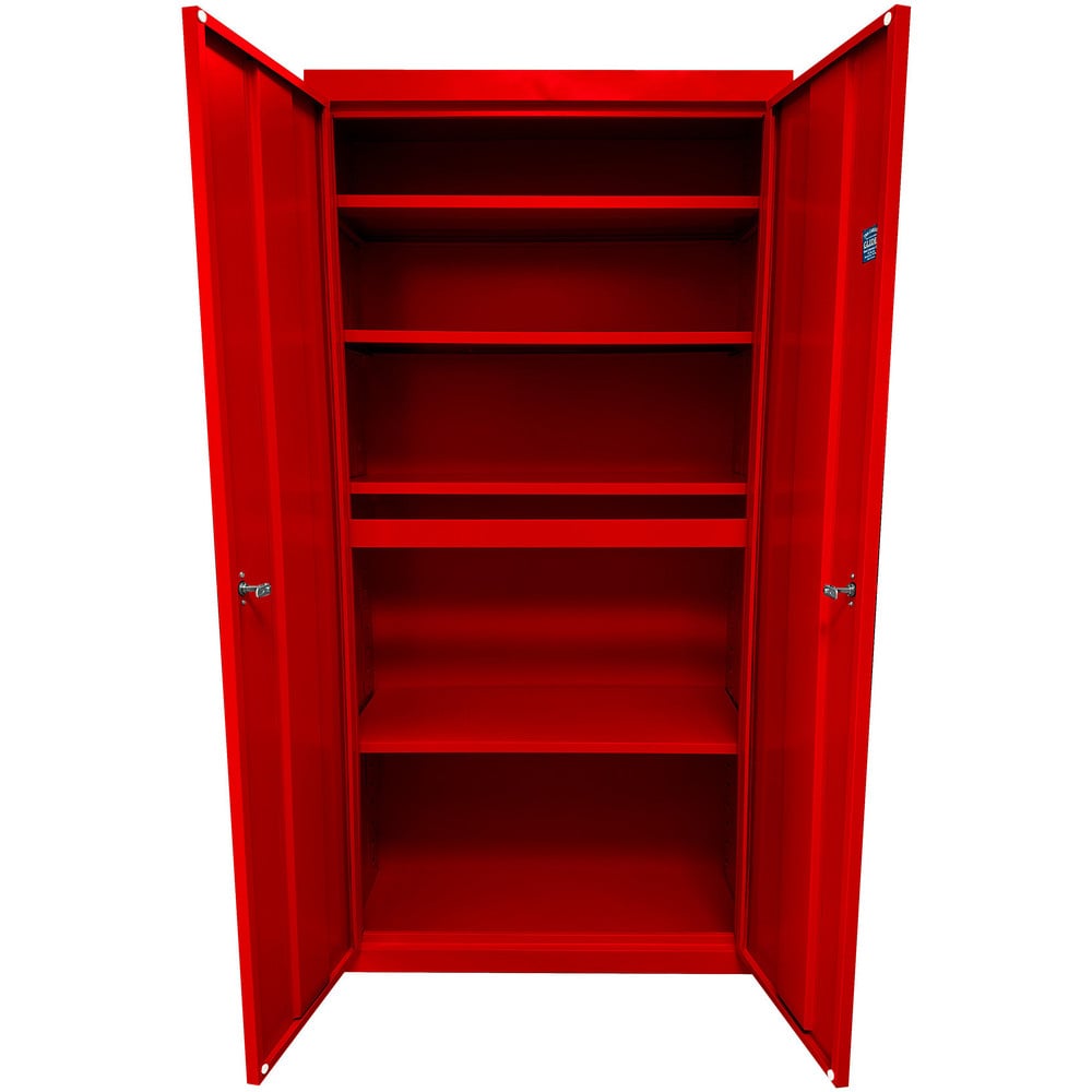 Steel Steel Storage Cabinet Cabinet: 36" Wide, 18" Deep, 78" High