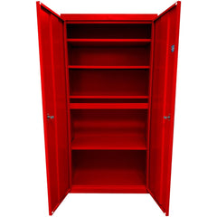 Steel Steel Storage Cabinet Cabinet: 36" Wide, 18" Deep, 78" High