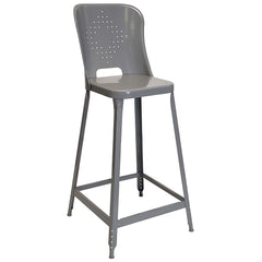 Stationary Stools; Seat Depth: 13 in; Seat Width: 13 in; Product Type: Stool with Back; Base Type: Fixed; Minimum Seat Height: 24 in; Maximum Seat Height: 24 in; Overall Width: 13 in; Overall Depth: 13 in