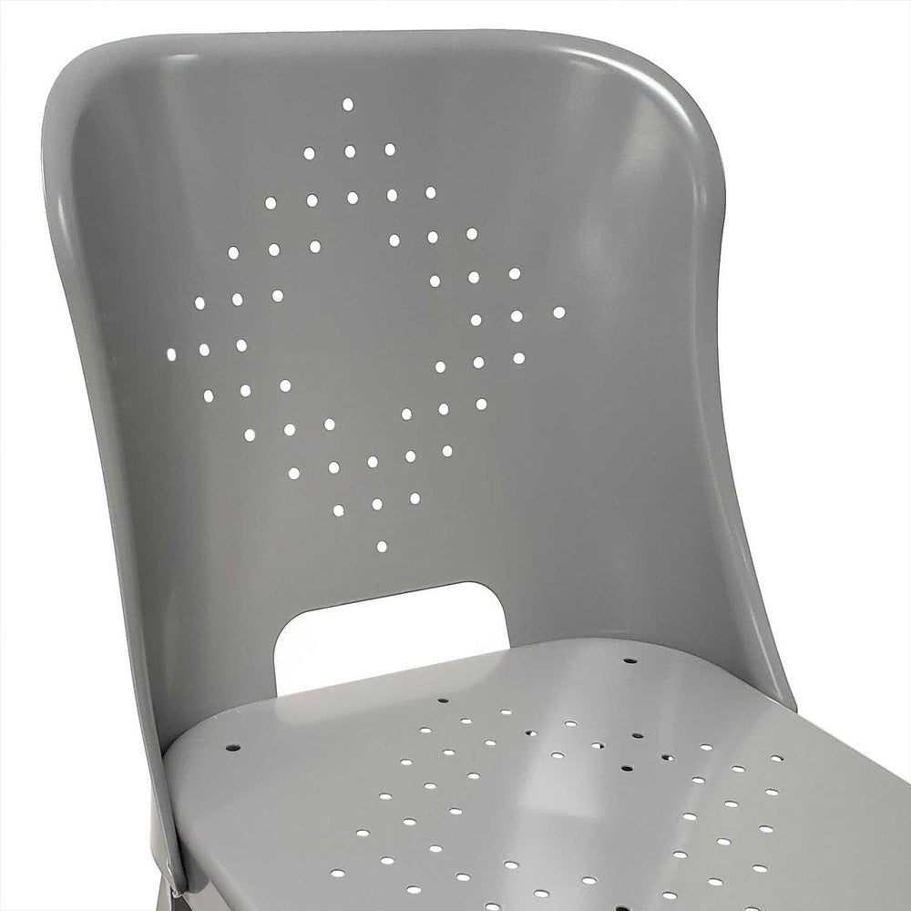 Cushions, Casters & Chair Accessories; Type: Stool Back; For Use With: Lyon 1901 Steel Stool; Material: Steel; Color: Dove Gray