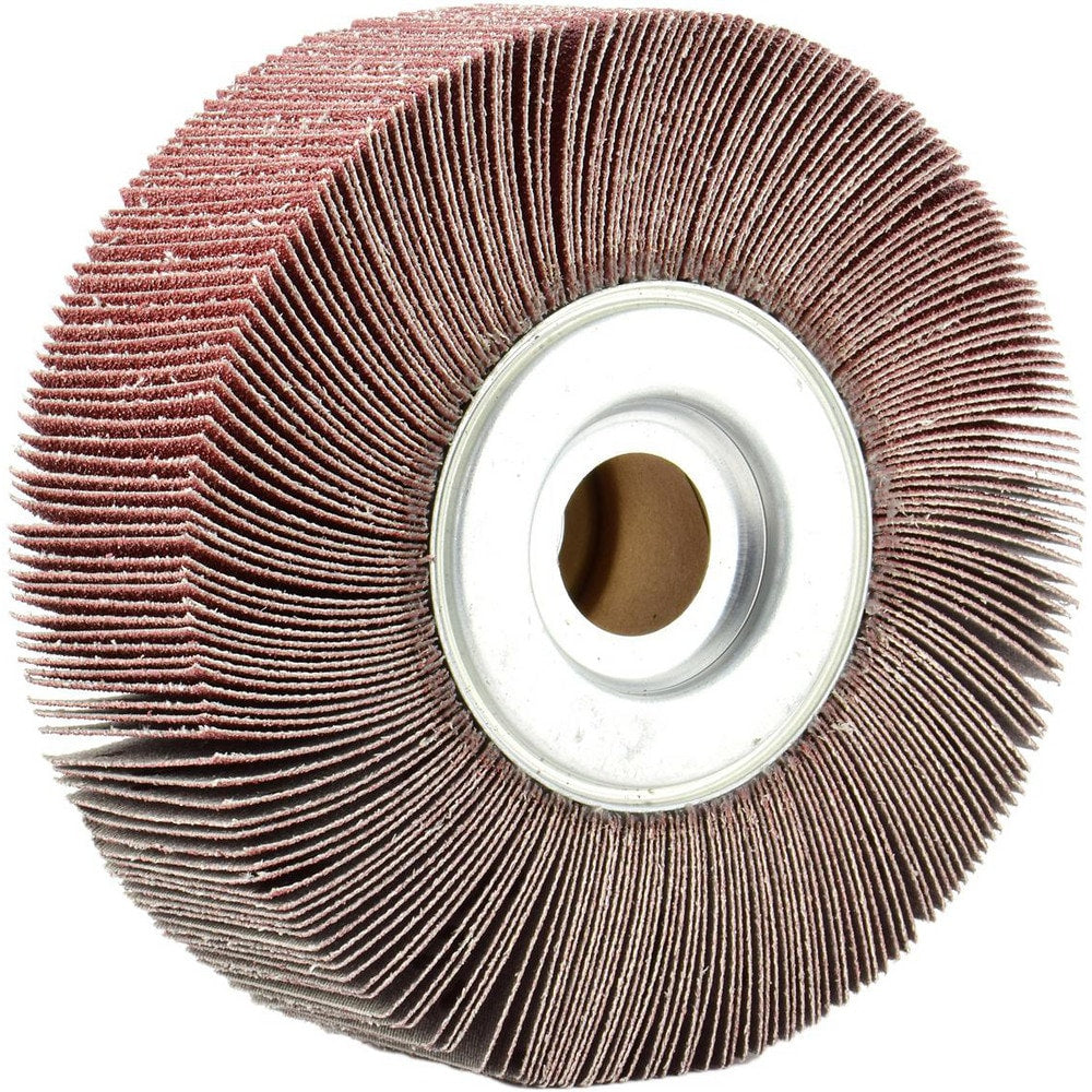 Unmounted Flap Wheels; Abrasive Type: Coated; Abrasive Material: Aluminum Oxide; Outside Diameter (Inch): 6; Face Width (Inch): 2; Center Hole Size (Inch): 1; Grade: Fine; Grit: 120