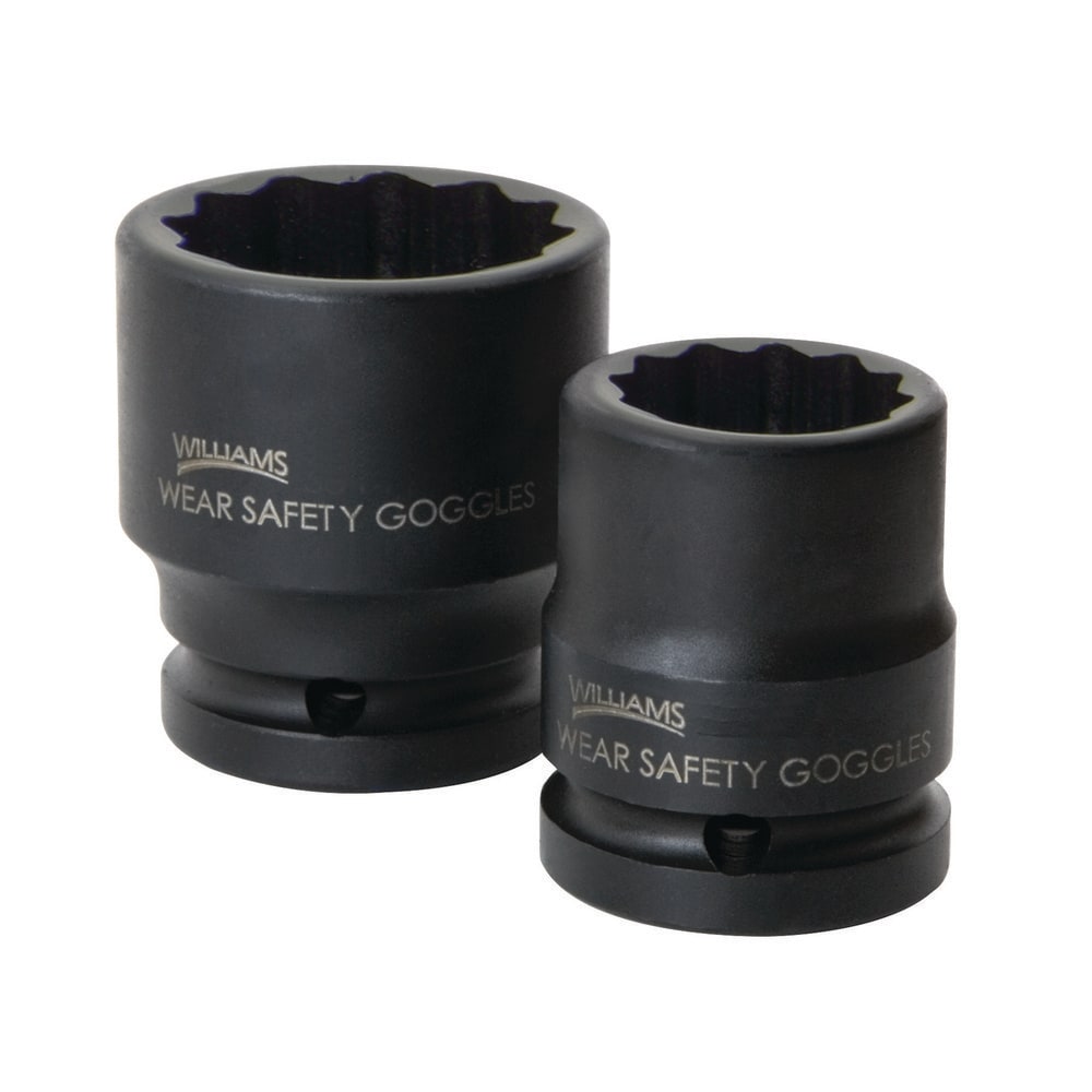 Impact Socket: 3/4" Drive, 11/16" Socket, Square Drive