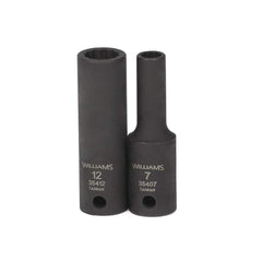 Impact Socket: 3/8" Drive, 13 mm Socket, Square Drive