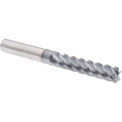 Square End Mill: 7/16" Dia, 2" LOC, 5 Flute, Solid Carbide