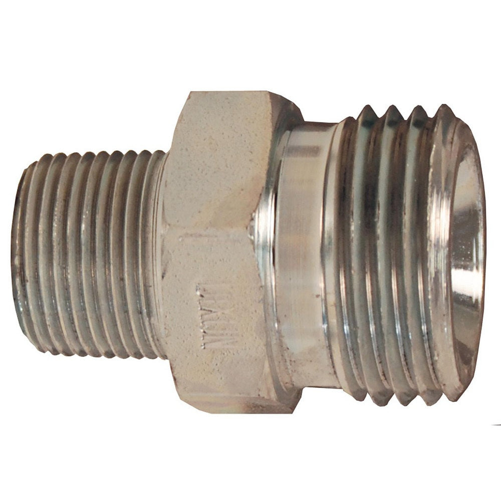 Ground Joint Hose Couplings; Thread Type: MNPT x UN; Thread Size: 3/4, 1-3/4; Type: Male Spud; Material: Plated Steel; Size: 3/4 in; Style: Male Spud