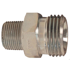 Ground Joint Hose Couplings; Thread Type: NPT x UN; Thread Size: 3/4, 1-1/2; Type: spud; Material: Plated Steel; Size: 3/4 in; Style: Male Spud