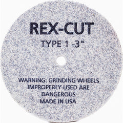 Deburring Wheel: 3" Dia, 1/2" Face Width, 3/8" Hole, Aluminum Oxide