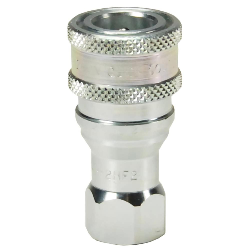 Hydraulic Hose Fittings & Couplings; Type: H-Series ISO-B Poppet Valve Female Threaded Coupler; Fitting Type: Coupler; Hose Inside Diameter (Decimal Inch): 1.0625; Hose Size: 1-1/16