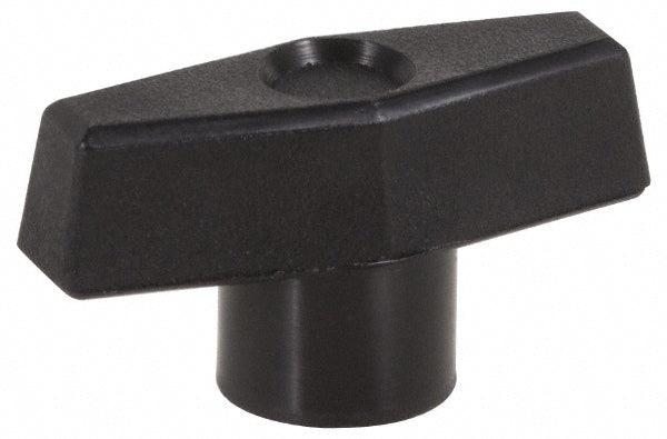 5/16-18 Hole Thread, 2-1/2 Inch Head Length, Polypropylene, Female Insert Bar / Wing Knob