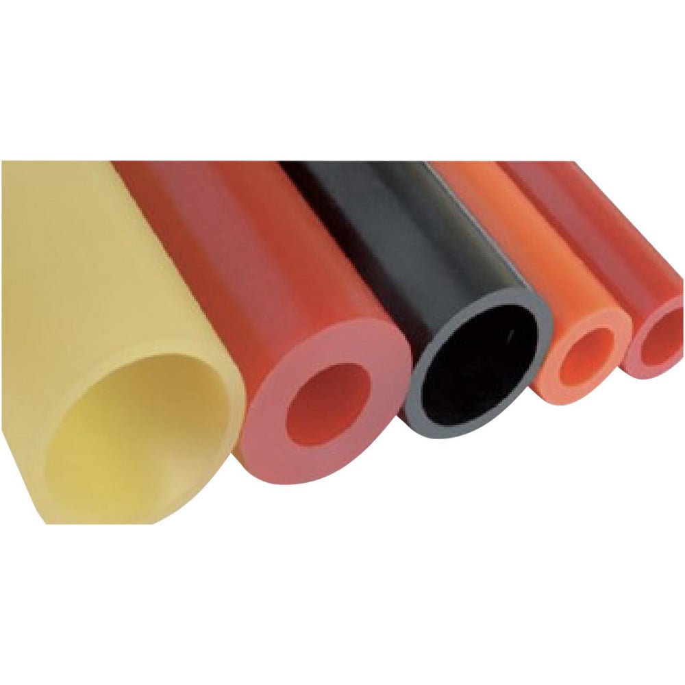 Plastic Round Tube: 3/4" ID, 2" OD, 3' OAL, Polyurethane