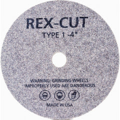 Deburring Wheel: 4" Dia, 1/16" Face Width, 3/8" Hole, Aluminum Oxide