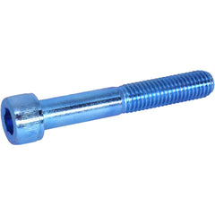 Hex Socket Cap Screw: M8x1.25 Thread, 70.00 mm Length Under Head, 12.9 Alloy Steel, Zinc-Blue Trivalent Chromate Finish