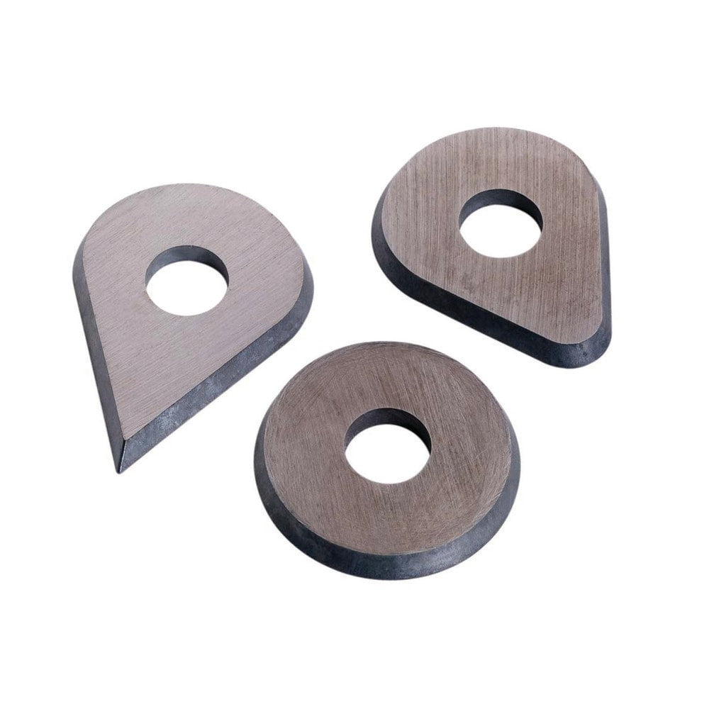 Scraper Replacement Blades; Product Type: Triangular; Flexibility: Stiff; Blade Material: Steel; Number Of Edges: 2; Blade Length: 3; Blade Width: 3; Blade Thickness: 0.030