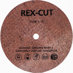 Deburring Wheel: 5" Dia, 3/4" Face Width, 1/2" Hole, Aluminum Oxide