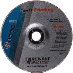 Deburring Wheel: 6" Dia, 1/4" Face Width, 7/8" Hole, Aluminum Oxide