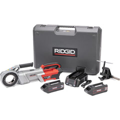 Power Pipe Threaders; Maximum Pipe Capacity: 2 in; For Use With: RIDGID 12R Threading Dies; Voltage: 60.00 V; Includes: 2X 4Ah FXP Batteries, Support Arm, FXP Charger, 760 FXP Power Drive, Case; Spindle Speed: 42 RPM; Thread Direction: Right Hand; Number