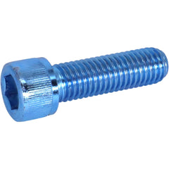 Hex Socket Cap Screw: M16x2 Thread, 25.00 mm Length Under Head, 12.9 Alloy Steel, Zinc-Blue Trivalent Chromate Finish