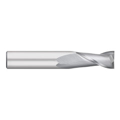 Square End Mill: 5/32" Dia, 9/16" LOC, 2 Flute, Solid Carbide