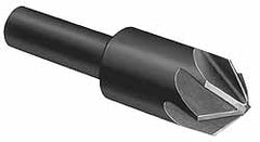 Countersink: 7/8" Head Dia, 100 &deg; Included Angle, 6 Flutes, High Speed Steel, Right Hand Cut