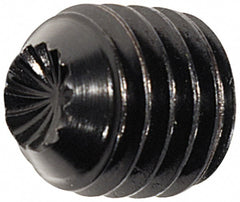 Set Screw: 1/2-13, 7/8" Overall Length, Knurled Cup Point, Alloy Steel, Grade 8