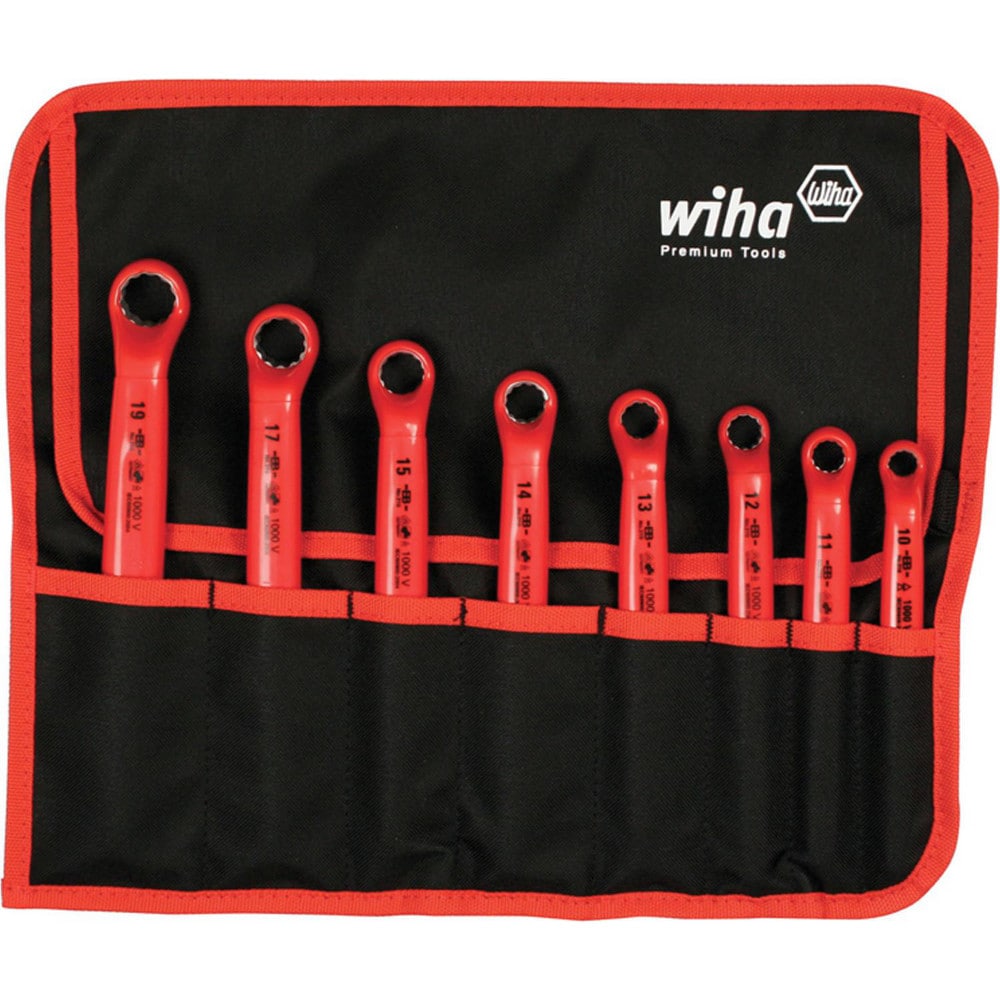 Deep Offset Wrench Set: 8 Pc, Metric