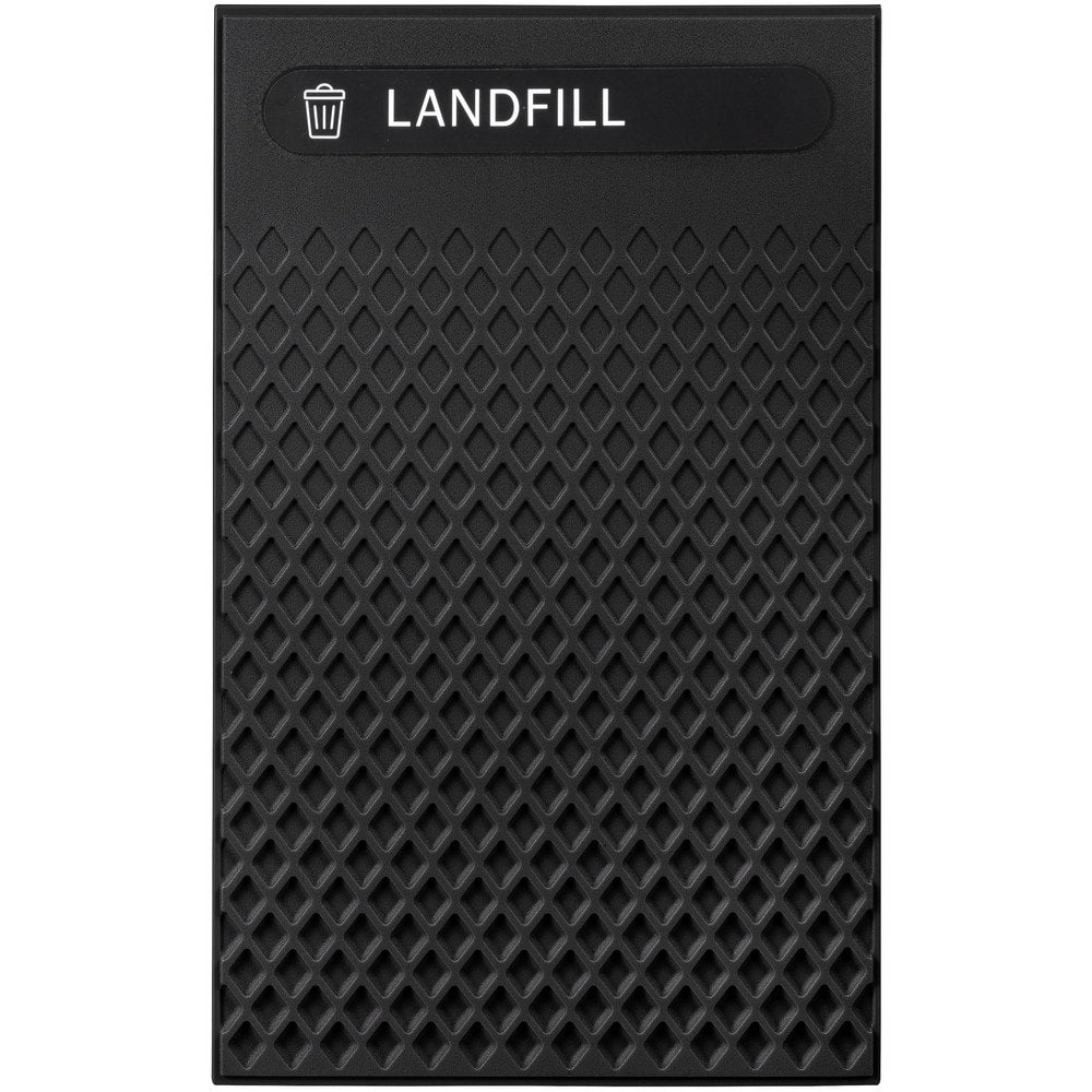 Decorative Plastic Landfill Panels, Large, Black, 20.72" √ó 0.5" √ó 34.33"