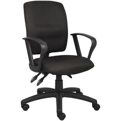 Task Chair:  Crepe,  Adjustable Height,  Black