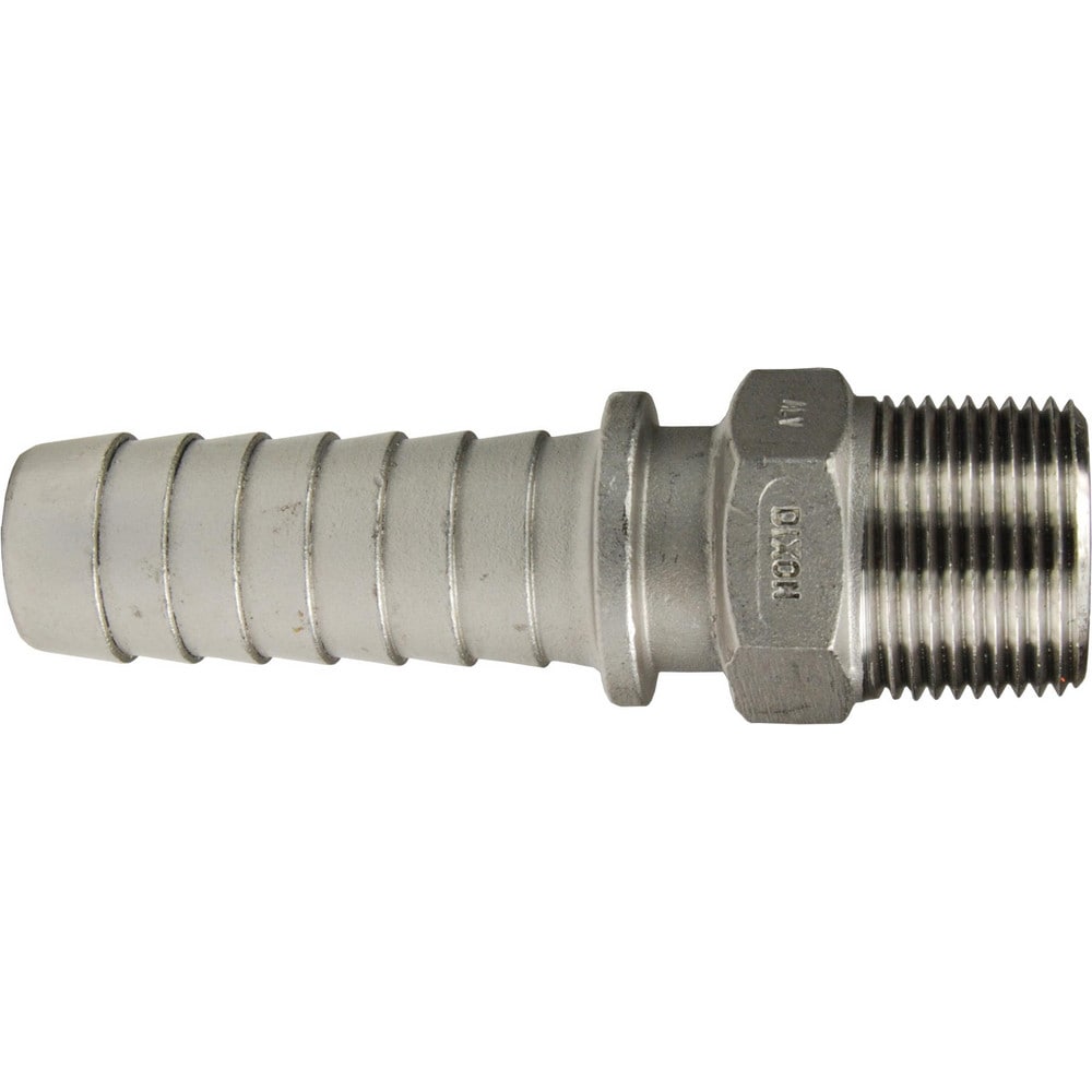 Suction & Discharge Hose Couplings; Type: Boss Male Stem; Coupling Type: Hose x MNPT; Coupling Descriptor: Male Stem x Hose; Material: Stainless Steel; Coupler Size (Fractional Inch): 1; Thread Size: 1; Hose Size: 1