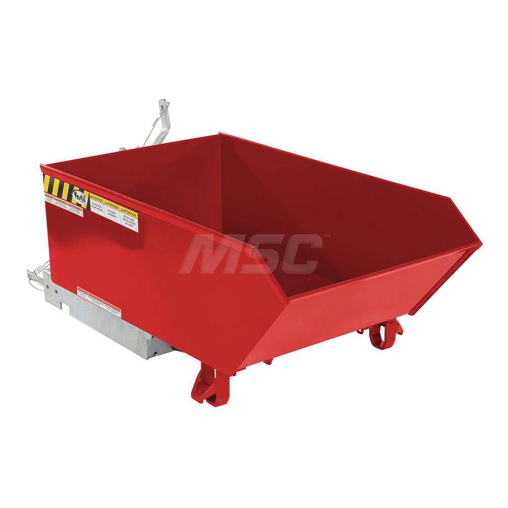 Stationary Tilt Hopper: 6,000 lb Capacity, 27" Wide, 46.19" Long, 21.375" High