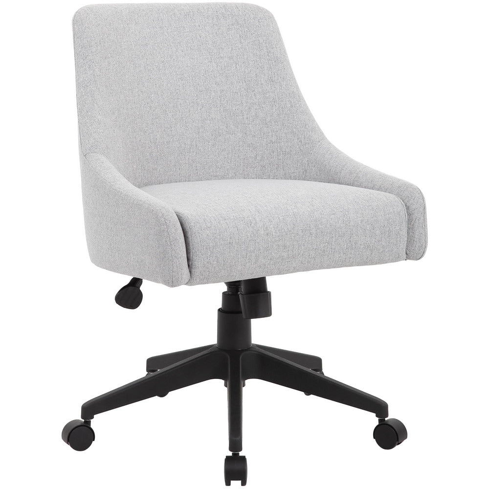 Task Chair:  Poly-Linen Weave,  Adjustable Height,  Gray