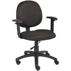 Task Chair:  Crepe,  Adjustable Height,  Black