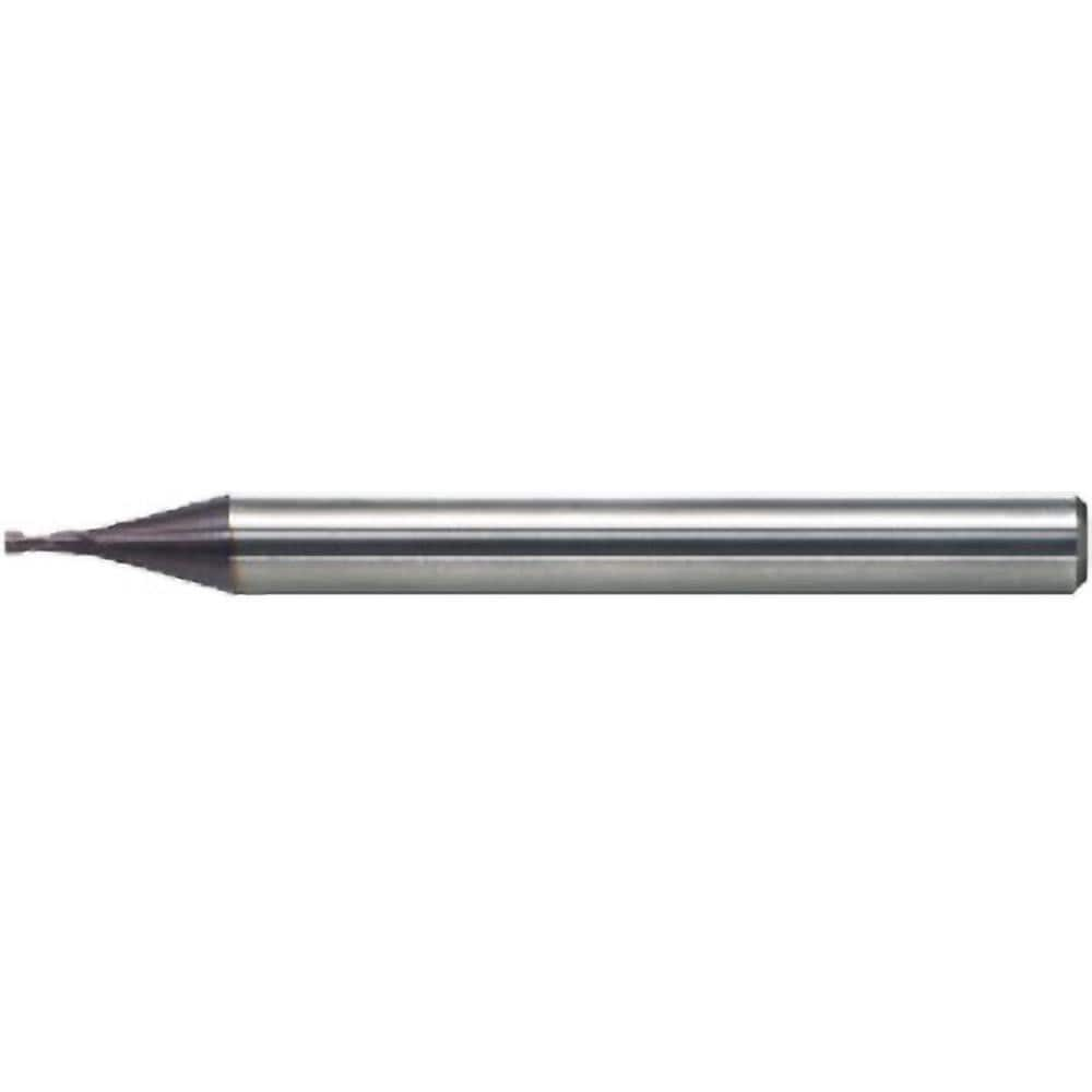 Square End Mill: 0.60 mm Dia, 1.20 mm LOC, 2 Flute, Solid Carbide