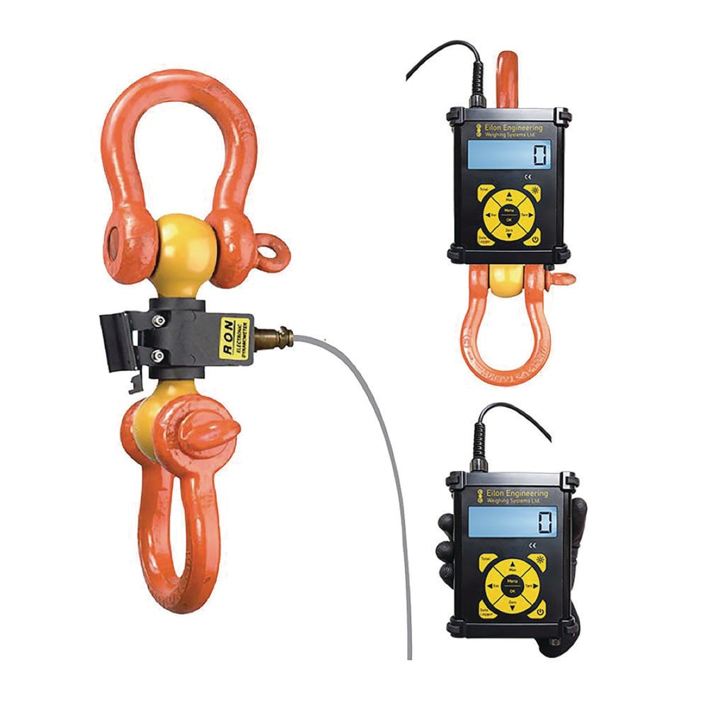 Crane Scales & Hanging Scales; Type: Shackle Type Wired Dynamometer; Capacity (Lb.): 20000.00; Capacity (kg): 9071.8474; Display Type: 6 Digit LCD; Scale Type: Dynamometer